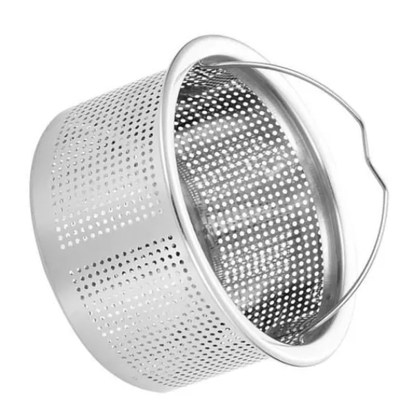 Sier>Køkkenvask si med håndtag 304 rustfrit stål vask afløb Dyb kop kurv Si 3 tommer ydre diameter