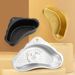 Køkkenvaskafløbskurv Rustfrit stål Sort Køkkenvasksi til Hjemmet Best