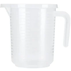 Målebægere & Måleskeer>Klare plastikmålebægre - 500ml/1000ml - Køkkenbagetilbehør med låg