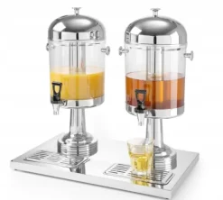 Køler til Juice-dispenser HENDI 2x 8L (16L) - Stål, Dobbelt, med Bakke Online