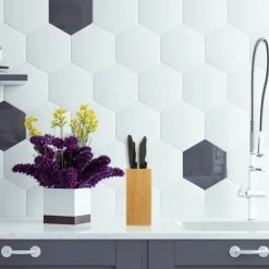 Køkkenorganisering>Knivblok, bambus, 23x10,5x10,5 cm, natur