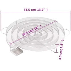 Koldrøgsgenerator i rustfrit stål - Ideel til fisk, kød, ost m.m. | Størrelse: 33,5 cm | Materiale: Rustfrit stål New