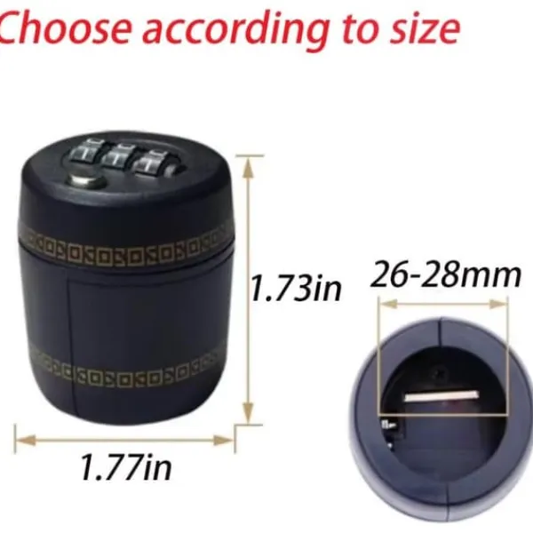 Kombinationslås med 3-cifret digital plombering for at forhindre børn i at drikke. Flaskekapsellås med rødvinshætte og whiskyprop. Best