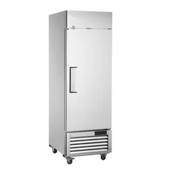 Kommerciel fryser 20,12 Cu.ft, opretstående enkeltdør, automatisk afrimning, rustfrit stål, Reach-in fryser med 3 hylder Outlet