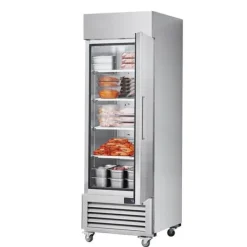 Kommerciel fryser 20,12 Cu.ft, opretstående enkeltdør, automatisk afrimning, rustfrit stål, Reach-in fryser med 3 hylder Outlet