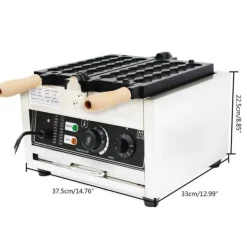 Kommersiel Vaffel Bold Maker, 1500W Effekt, Justerbar Temperatur 50-300°C,HVID Sale