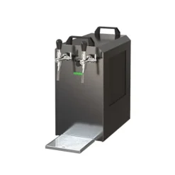 Komplet sæt - fadølsanlæg - STREAM 80 ølkasse, flowkøler 2-linet tørkøler, KEG:Type M, KEG 2:Type M Outlet