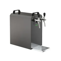 Komplet sæt - fadølsanlæg - STREAM 80 ølkasse, flowkøler 2-linet tørkøler, KEG:Type M, KEG 2:Type M Outlet