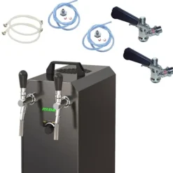 Komplet sæt fadølsanlæg stream 50 / К 2 linjer, 50 liter/h rustfrit stål, med membranpumpe, øl tryk, KEG 2:5 liters adapter, KEG:KeyKeg Clearance