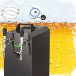 Komplet sæt fadølsanlæg stream 50 / К 2 linjer, 50 liter/h rustfrit stål, med membranpumpe, øl tryk, KEG 2:5 liters adapter, KEG:KeyKeg Clearance