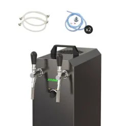 Komplet sæt fadølsanlæg stream 50 / К 2 linjer, 50 liter/h rustfrit stål, med membranpumpe, øl tryk, KEG 2:5 liters adapter, KEG:KeyKeg Clearance