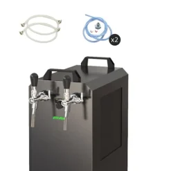 Komplet sæt fadølsanlæg STREAM 80K med luftpumpe, ølkasse, flowkøler 2-linet tørkøler, KEG:5 liters adapter, KEG 2:Type M Sale