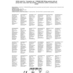 Komplet sæt fadølsanlæg STREAM 80K med luftpumpe, ølkasse, flowkøler 2-linet tørkøler, KEG 2:NC adapter, KEG:KeyKeg Outlet