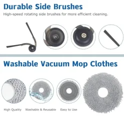 Robotstøvsugere>Komplet udskiftningssæt til Roborock Qrevo-seriens robotstøvsugere - Vedligehold optimal rengøring