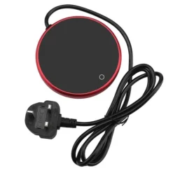 Kopvarmer>Kopvarmermåtte - Hold din drik varm på dit skrivebord (rød, UK-stik)