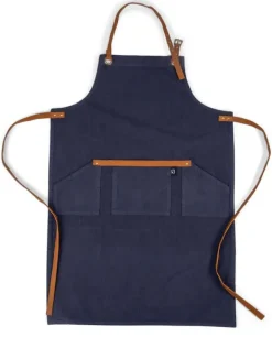 Kosta Linen Weaving Mill-forklæde, marineblå Online