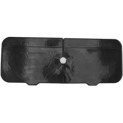 Kran Absorberande matta Tvättbar Återanvändbar Silikon Diskbänk Bänkskiva Vattenfångare för kök Badrum RV Svart Best