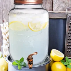 Krukke med hane og stativ til limonadedrikke 8,8 l Sale