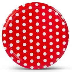 Krukkelåg fi82 Røde Ærter 6-kroge 10 stk twist-off Hot