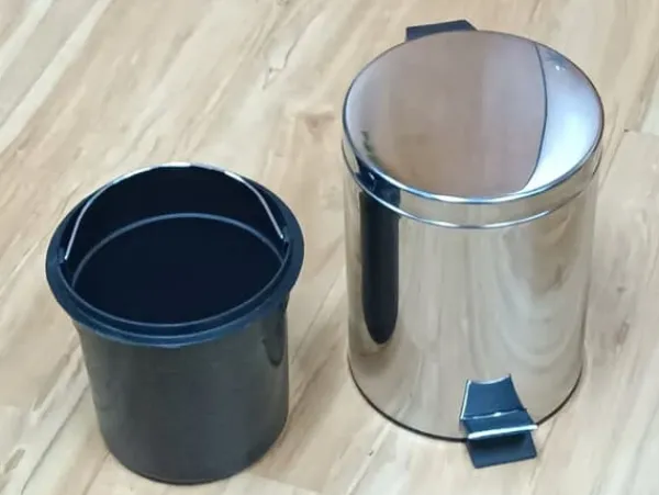 5L affaldsspand i rustfrit stål med pedal Discount