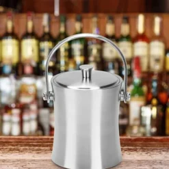 Isspande & Kølere>1L Husholdnings Rustfrit Stål Isspand Beholder Øl Champagne Tønde Flaske Vinbestik