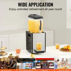 12L Kommerciel Drikkevaredispenser, Kold Juice, Isdrink Dispenser, Ideel til Fest, Hygge og Afslapning. Hot