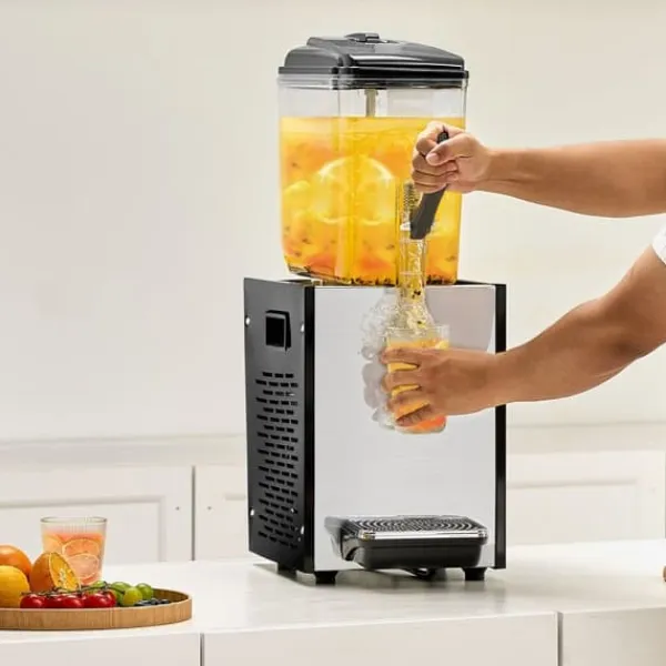 12L Kommerciel Drikkevaredispenser, Kold Juice, Isdrink Dispenser, Ideel til Fest, Hygge og Afslapning. Hot
