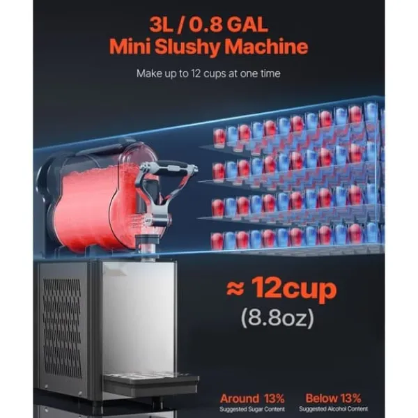 3L Kommerciel Slushy Maskine, Margarita Smoothie, Frossen Drik Maker, Hurtig Forberedelse, Perfekt til Fester og Arrangementer. Online