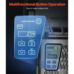 4L kommerciel slushy-maskine til margarita, smoothie og frosne drikke, hurtig frysefunktion, ideel til fest og café. Discount