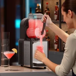 4L kommerciel slushy-maskine til margarita, smoothie og frosne drikke, hurtig frysefunktion, ideel til fest og café. Discount