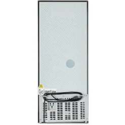 106L minikøleskab, 60L køleskab + 46L fryser, 7 temperaturer, sølvdør, LED-lys, justerbare hylder, 166 kWh/år New