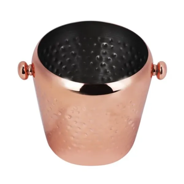 1L rustfri stål isterningbeholder til hjemme- og hotelbrug (roséguld) Online