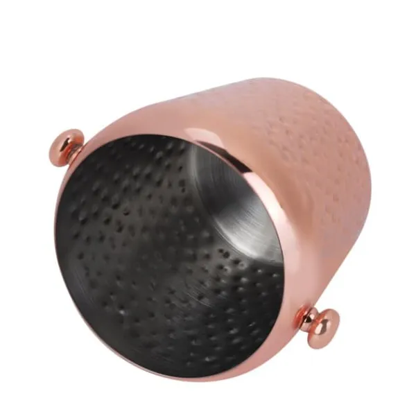 1L rustfri stål isterningbeholder til hjemme- og hotelbrug (roséguld) Online