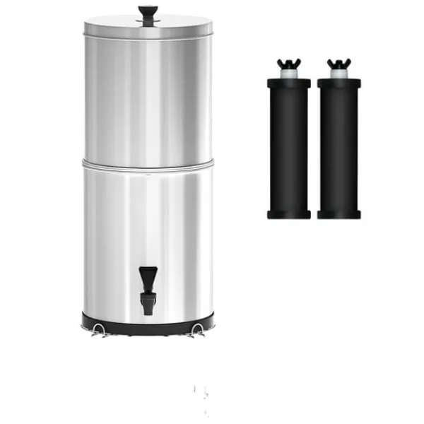 11L Tyngdekraft Vandfilter System, Høj Kapacitet, Avanceret Filtrering,11L Filter og Stativ Online