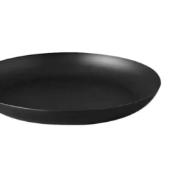 2-lags serveringsbakke i jern, vandtæt opbevaringsfad i flere lag til sofabord, fest, sort Outlet