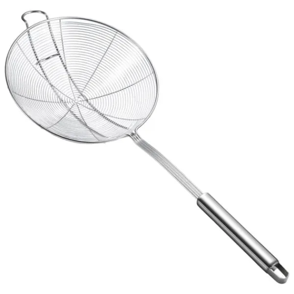 Lang sigteske i rustfrit stål til sikker og skoldningsfri køkkenmadlavning Sale