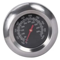 Køkkentermometre>Legeret stål BBQ termometer Høj nøjagtighed M10 gevind Clear Scale Nem montering