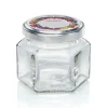 Leifheit Honningkrukker>3209 Syltetøjsglas Sekskantet 106 ml Glas/Sølv