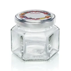 Leifheit Honningkrukker>3209 Syltetøjsglas Sekskantet 106 ml Glas/Sølv