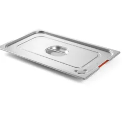 Låg til GN Profi Line beholder med silikoneforsegling og udskæring til GN1/3 håndtag 325x176mm stål - Hendi 804339 Best