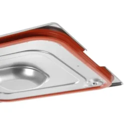 Låg til GN Profi Line beholder med silikoneforsegling og udskæring til GN1/3 håndtag 325x176mm stål - Hendi 804339 Best