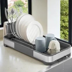 Opvaskestativer & Tørrestativer>Lille opvaskestativ, vaskestativ, opvaskestativ, 20,6 x 44,5 x 13,1 cm