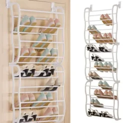 Tøj- & Garderobeopbevaring>LIVIT skohylde til døren, hvid