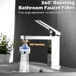 Lollanda 360° drejeligt brusehoved til køkkenarmatur køkkenarmatur - vandhane filter hjem køkken vandfilter med adapter Sale