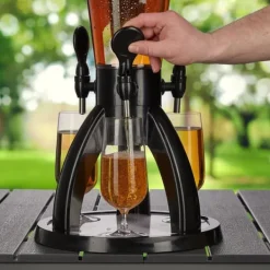 Øltårn, 64x31 cm, Transparent, Sort New