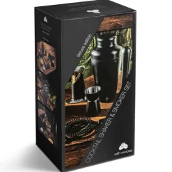 Barudstyrssæt>Luksus 2-i-1 bartendersæt til tilberedning af frinker og rygning af whisky