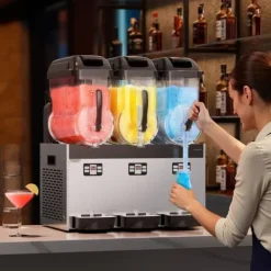12Lx3 Kommerciel Slushy Maskine, Margarita, Smoothie, Frosne Drikke, Hurtig Frysefunktion, Optimal Til Fest. Best