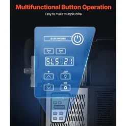 4Lx2 Tank Kommerciel Slushy Maskine, Margarita Smoothie, Fryse Drink Maker, hurtig frysefunktion, perfekt til fester. Online