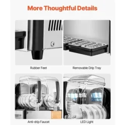 4Lx2 Tank Kommerciel Slushy Maskine, Margarita Smoothie, Fryse Drink Maker, hurtig frysefunktion, perfekt til fester. Online