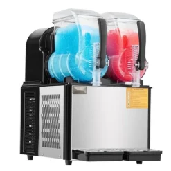 4Lx2 Tank Kommerciel Slushy Maskine, Margarita Smoothie, Fryse Drink Maker, hurtig frysefunktion, perfekt til fester. Online